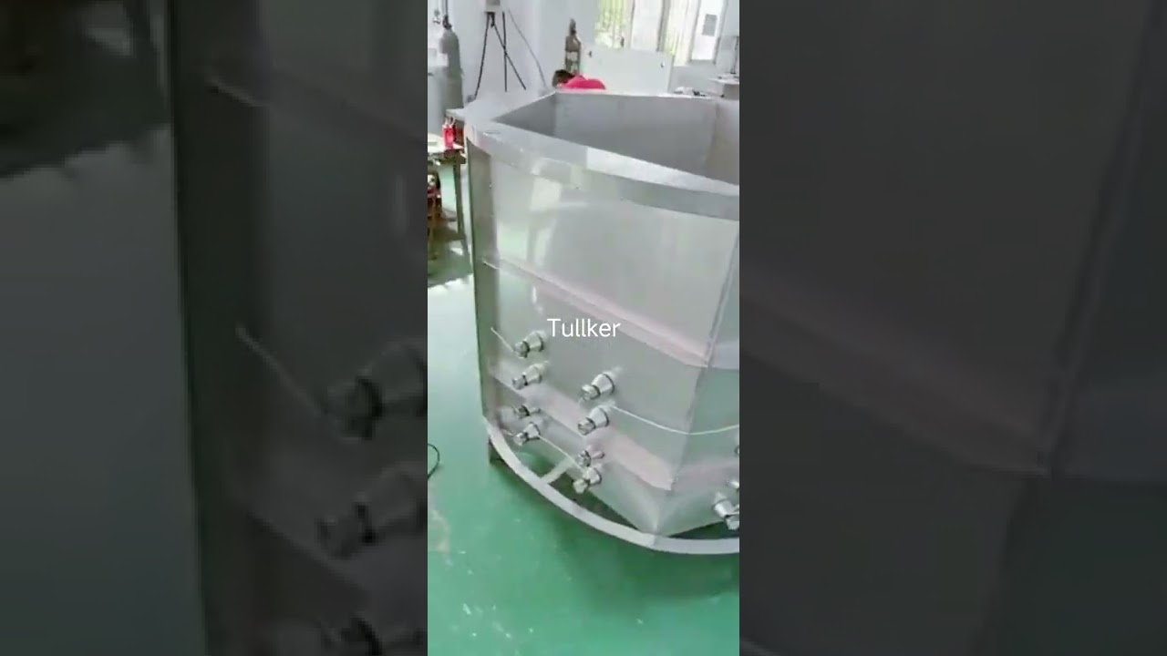 Tullker Round Ultrasonic Cleaner with Tranducers Mounted in Multi-directions