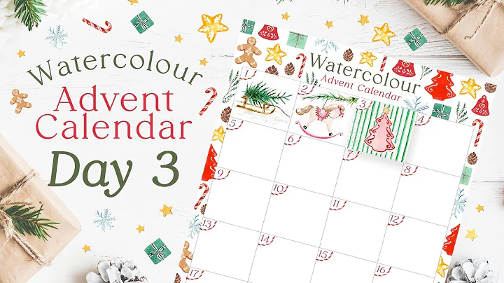 Watercolour Advent Calendar 2025 – Day 3 Opening | Christmas Art Inspiration