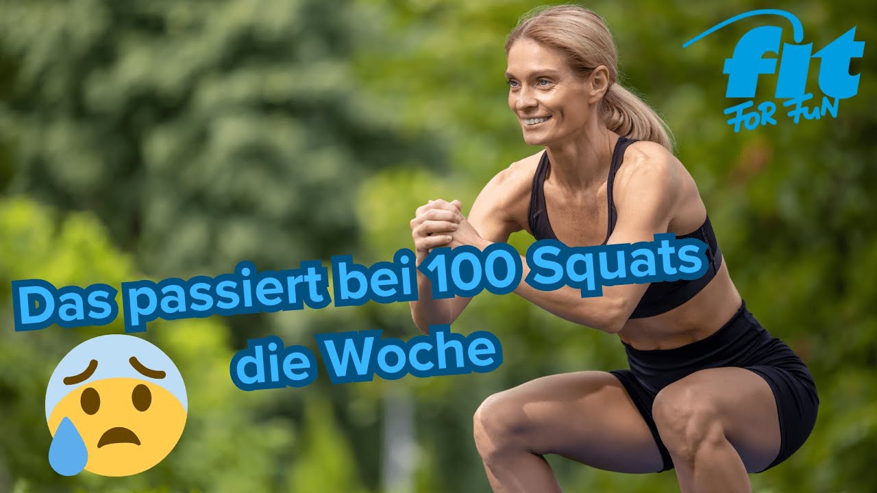 Das passiert bei 100 Squats die Woche