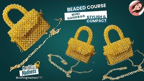 How to make a beaded bag handle | Beaded bag course: class #11 | Easy beaded bag handle tutorial