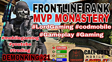 Monastery MVP Carnage | CODMobile Frontline Rank Match #codm #codmobile #youtube#trending#foryou#fyp
