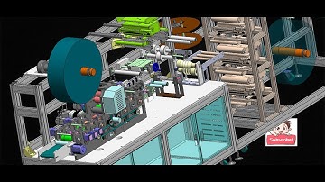 High speed fabric mask making machine new 2021-industrial 3D model : machine-world.net p205