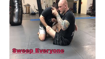 Sweep Everyone With This Simple Trick- Butterfly Guard Sweep Using The Overhook