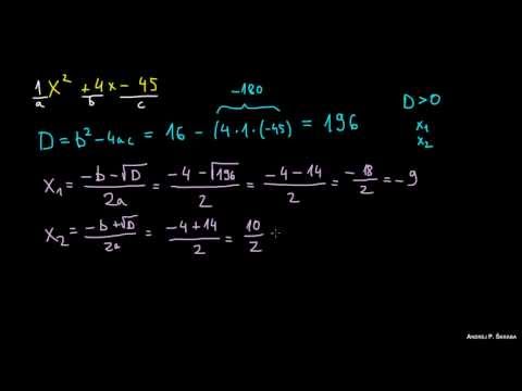 Video: Kaj je diskriminanta v kvadratni enačbi?
