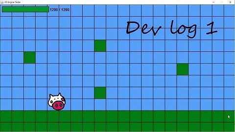 2D GAME DEVELOPMENT!! - Dev Log 1