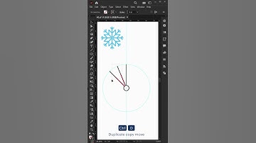 Christmas Snowflake Logo Illustration - Illustrator tips #shorts - Design.lk