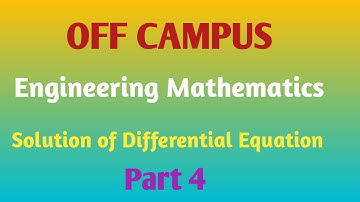 Solution of Differential Equation Part 4 | PI & CF | Engineering Maths