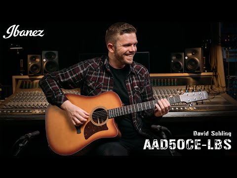 Електро-акустична гітара IBANEZ AAD50CE LBS, видео 2
