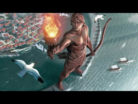 Video: Griekse songod Helios beliggaam in die standbeeld van die Kolossus van Rhodes