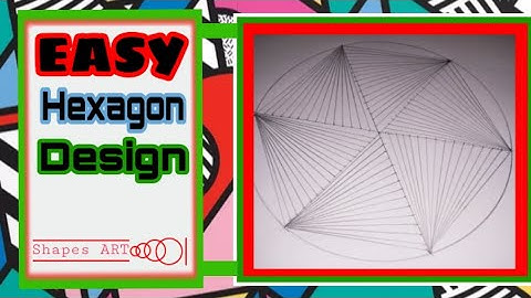 How To Draw a Hexagon Design Crossed in Straight Lines From Angles || Geometric Tutorial