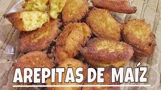 cómo hacer arepitas de maíz | comida dominicana