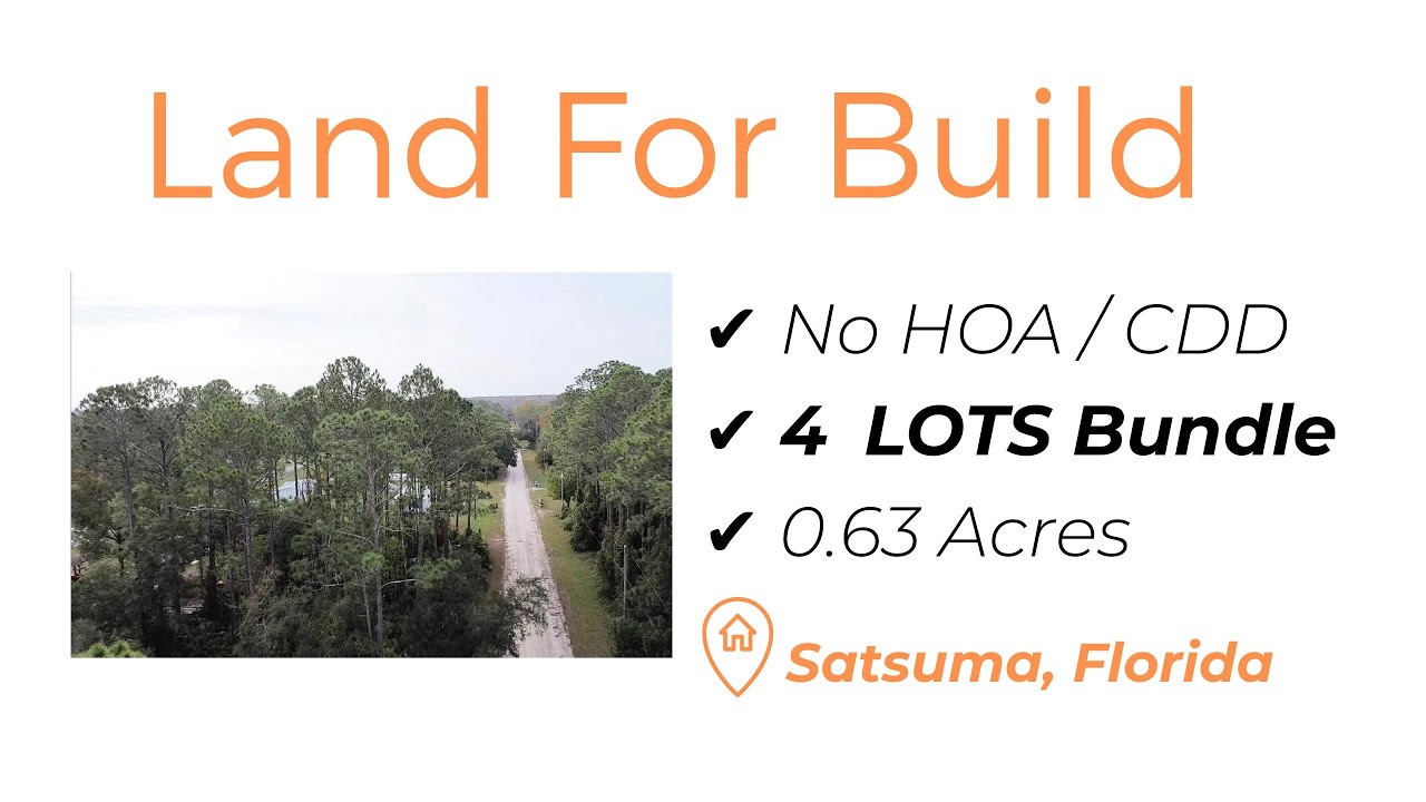 Land For Sale 🌴 Florida 🏡 Build / Mobile / Invest (204 Gail Dr, Satsuma