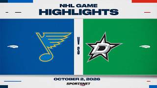 NHL Highlights | Blues vs. Stars - October 2, 2026 screenshot 2