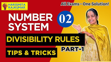 Divisibility Rules Tricks (1 to 20) | Number System for MAT, TANCET, Placement Exams | Part1 | #2
