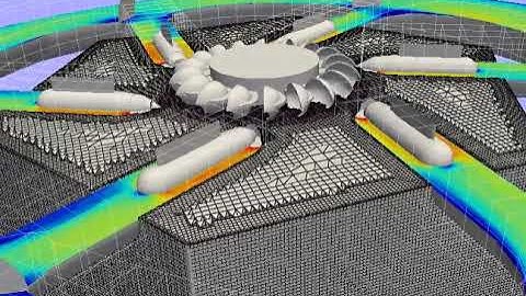 OpenFOAM analysis on a Pelton diffuser using blockMesh and snappy