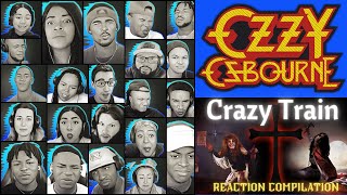 REACTION COMPILATION | Ozzy Osbourne- Crazy Train | First Time Hearing Montage (DESCRIPTION)