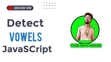 Find vowels in javascript || vowels and consonants in javascript || Javscript tutorial for beginners