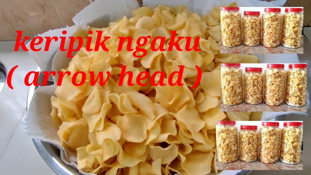 cara membuat keripik ngaku ( arrow head)
