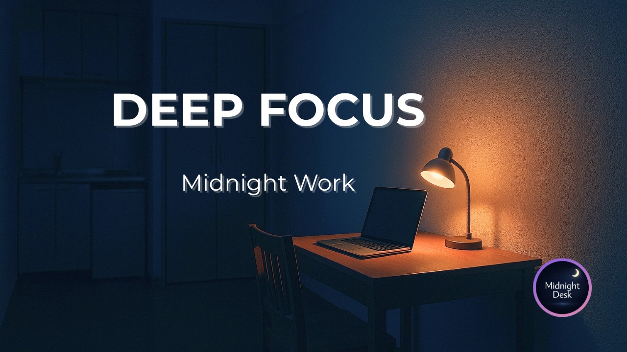 Deep Focus Music for Work | Room 402 – Midnight Office Ambient (1 Hour)[Vol.105]