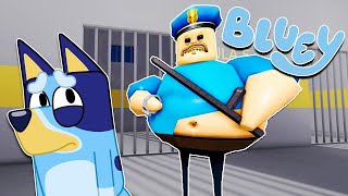 BLUEY ESCAPA de la PRISION de BARRY | Las Aventuras de BLUEY en ROBLOX!