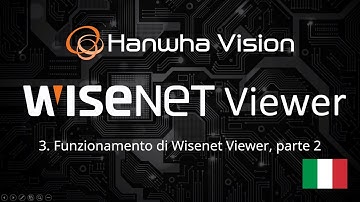 3. Funzionamento di Wisenet Viewer, parte 2