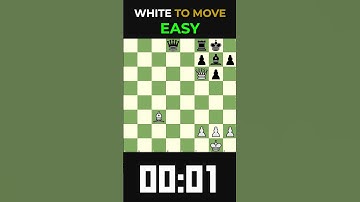 ♟Can you solve this easy puzzle?♟ #chess #chessgame #chesscom #chessmaster #chesstactics #games