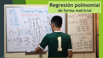 Regresión polinomial (método matricial) (a mano, con Excel y Matlab)