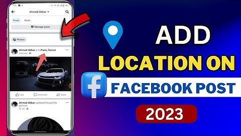 How To Share Location In Facebook Post | Add location on Facebook Post 2023