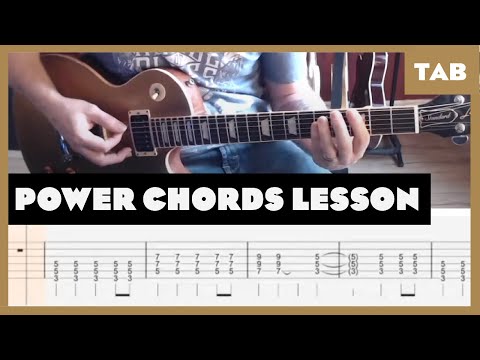 5 Great Power Chord Songs for Beginners (with Tab) Watch and Learn Guitar Lesson