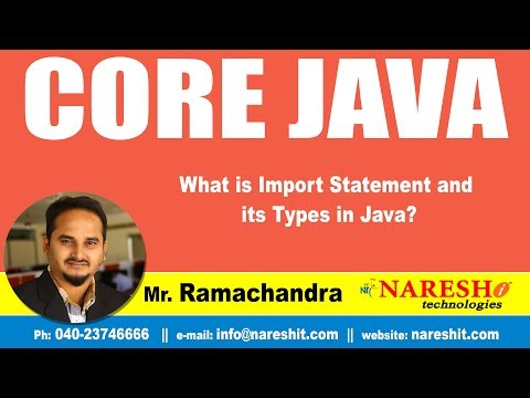 Video: Wat is een importstatement in Java?