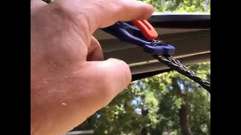 A great accessory - The Alu-Cab storm kit for the Shadow Awning