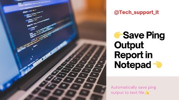 ||👉Save Ping Output Report in Notepad Automatically  ping output to text file👈||