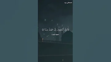 فلا تعجل عليهم إنما نعد لهم عدا تلاوة مباركة للقارئ مصطفى جيد 