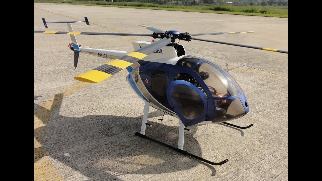 RC Hughes MD530-F ( T-Rex 600 ) Custom Rotorhead / Scale Details