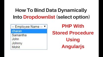 php fill dropdownlist from database using angularjs 1.5.11 stored procedure
