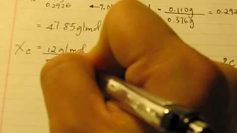 Empirical Formula - Combustion Analysis Part 1