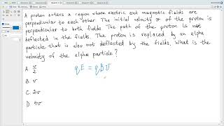 IB Physics D3 (November 2025 Past Paper 1A TZ1 HL-29 SL-20). Motion in electric and magnetic fields.