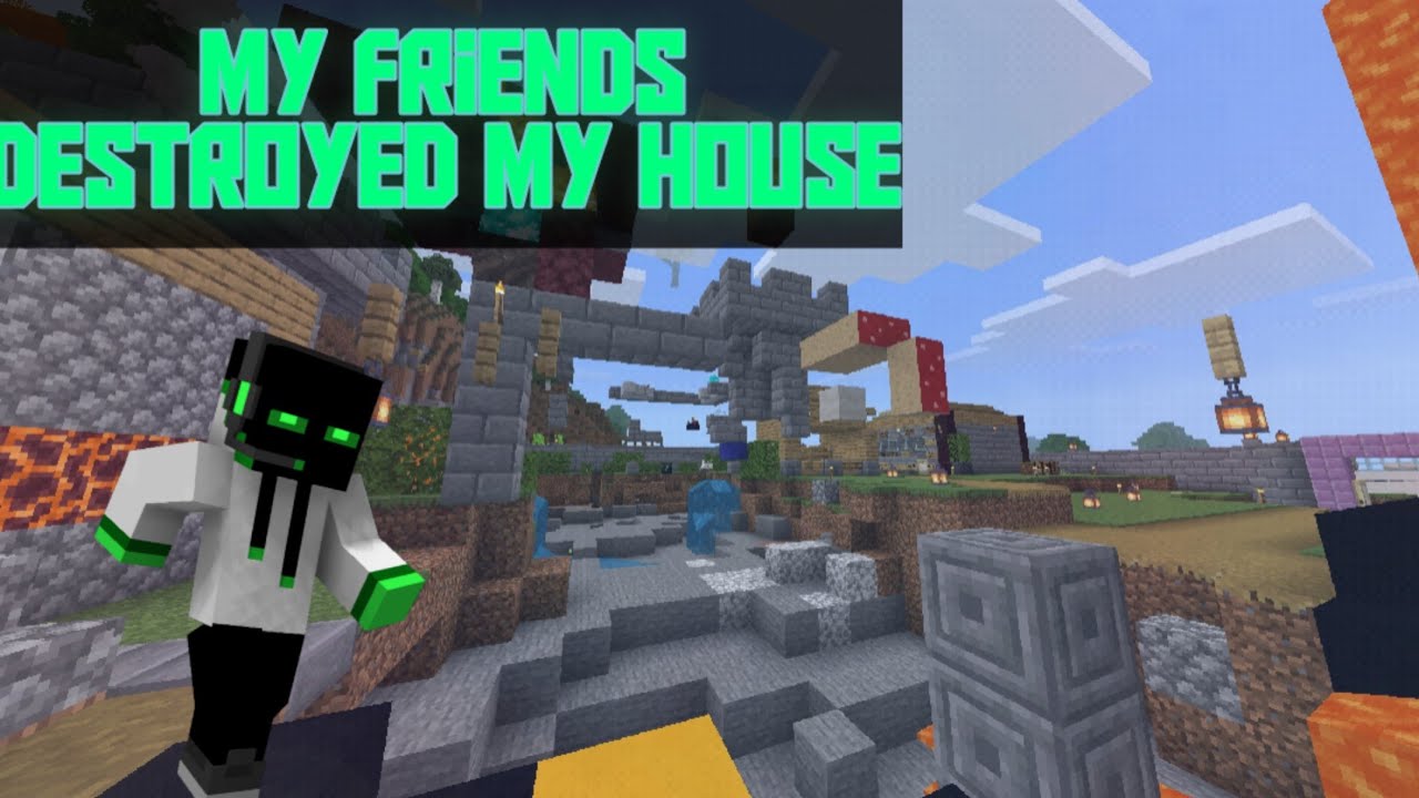 I take revenge , when my friends destroyed my house ( Minecraft) - YouTube