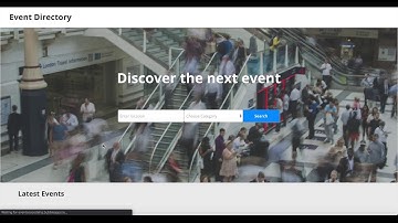 Events Directory Template Setup