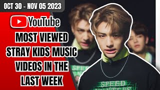 [TOP 20] MOST VIEWED STRAY KIDS MUSIC VIDEOS ON YOUTUBE IN THE LAST WEEK | OCT 30 – NOV 05 2023