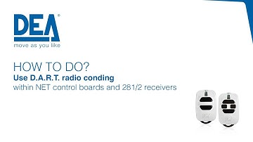 How to set D.A.R.T encoding in the NET control boards and receivers 281/2