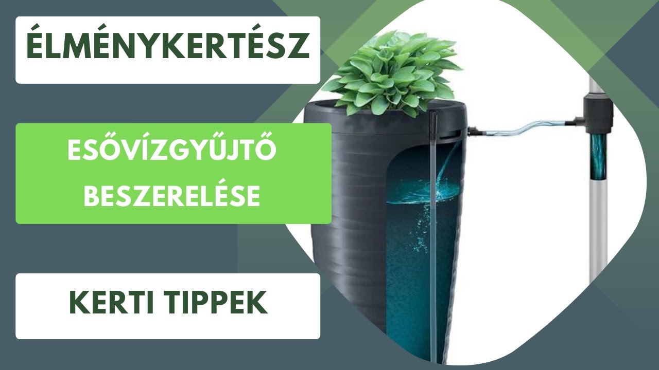 Hogyan lehet beszerelni egy esővízgyűjtőt?🌧️