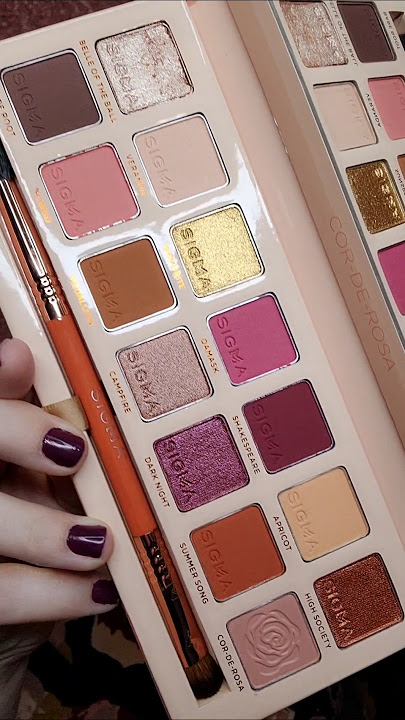 Sigma Beauty Cor-De-Rosa Eyeshadow Palette Tutorial Look 2025 #sigmabeauty #eyeshadowtutorial