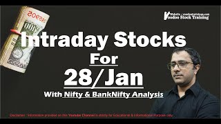Best Intraday Stock For Tomorrow - 28 Jan | Nifty & Bank-Nifty Levels | Intraday Trading Tips 28 Jan