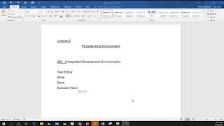 LESSON 2~~~Programming Environment~~~IDE{Integrated development environment}🤔🤔