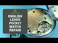 English Lever Silver Pocket Watch Repair and Service