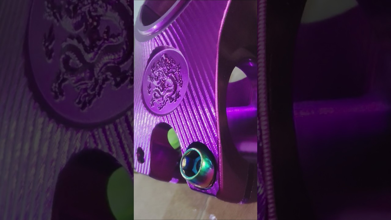 Ultra-short 35mm fast-response 3D Aerodynamic stripe upgrade anodization Bike #IndustrialAesthetics