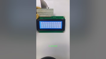 2004 Character dot matrix LCD module, blue. #display