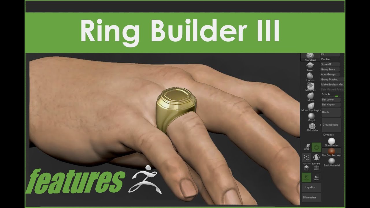 zbrush 2018 make a ring