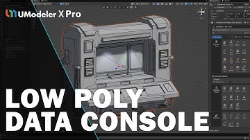 3D Modeling a Low Poly Sci-Fi Data Console in Unity